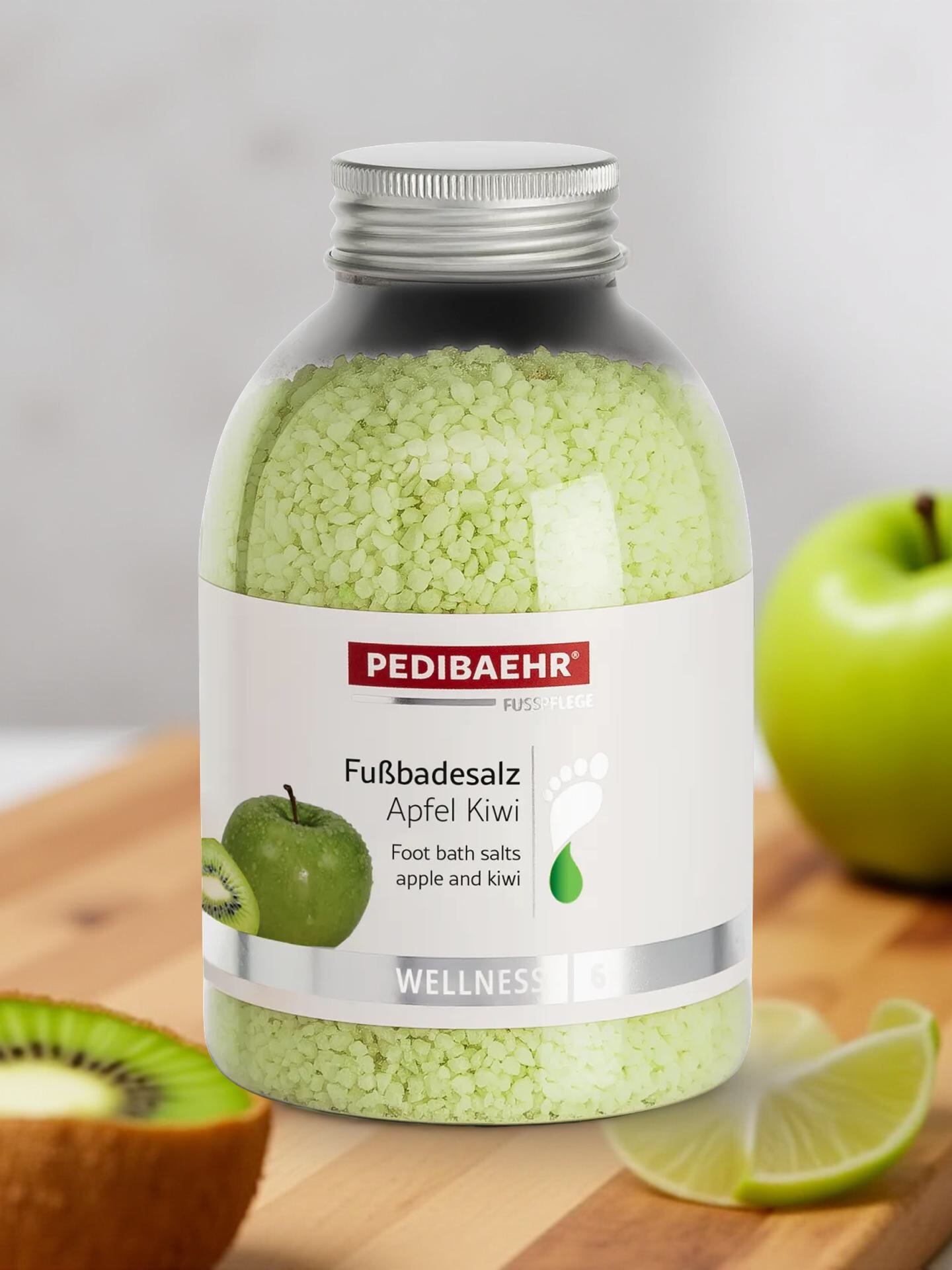 PEDIBAEHR - Wellness Fußbadesalz Apfel Kiwi, 575g
