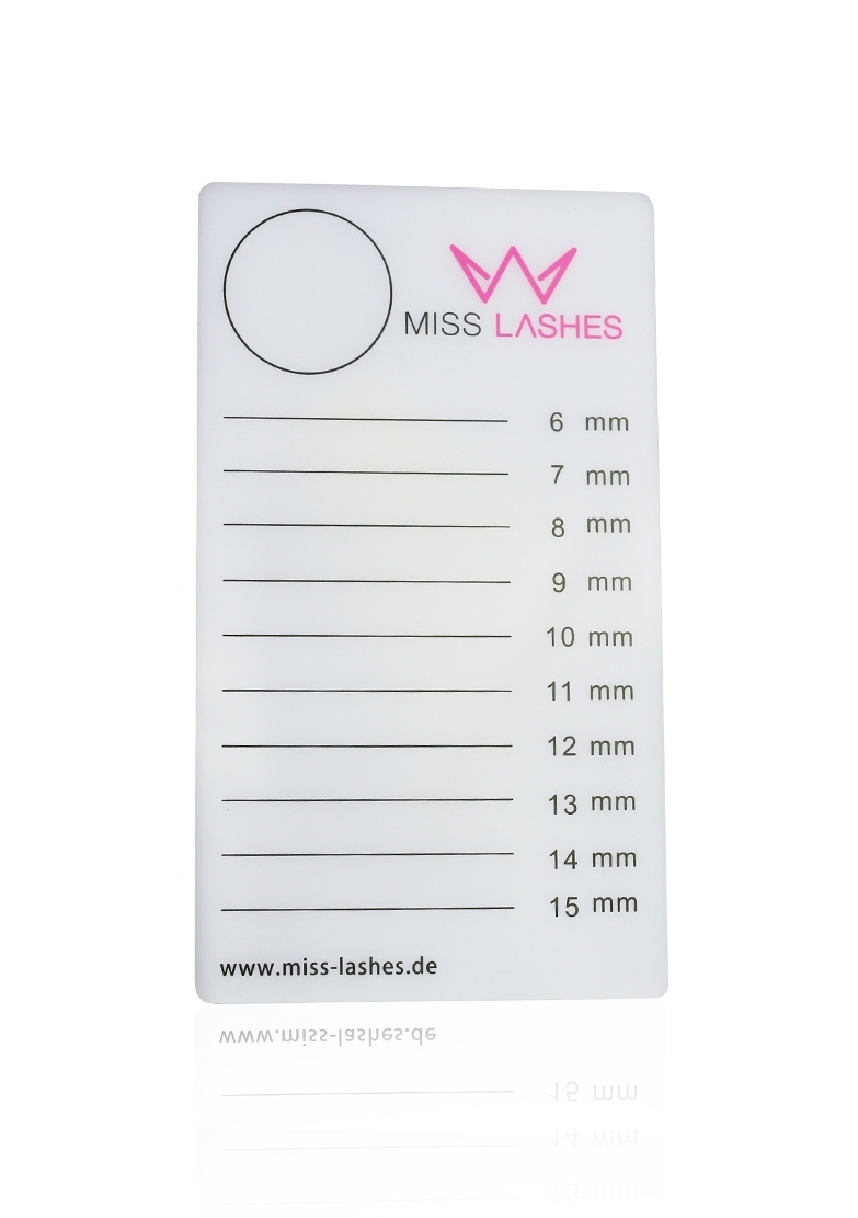 MISS LASHES Wimpernplatte Acryl für Wimpern 6-15mm