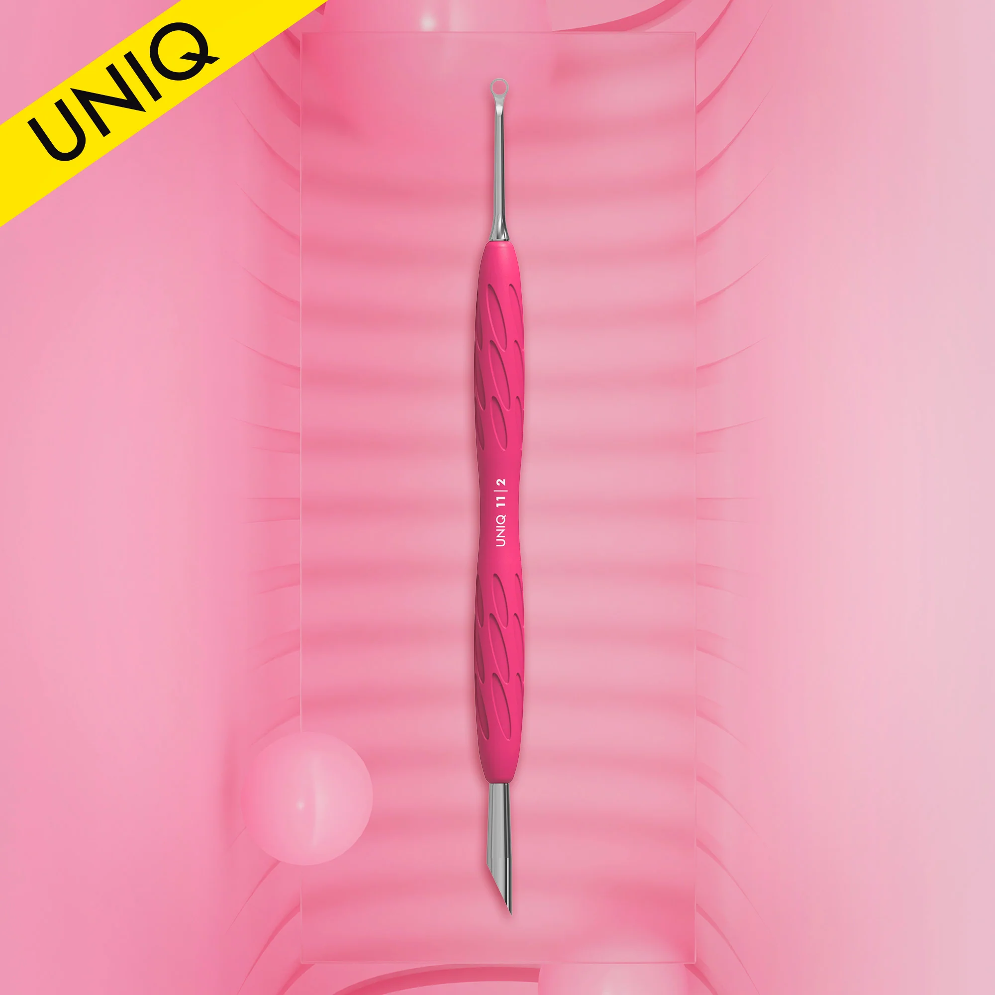 STALEKS Nagelhautschieber Mit Silikongriff "Gummy" UNIQ 11 TYP 2 (Schräger Schieberr + Ring) STALEKS Nagelhautschieber Mit Silikongriff "Gummy" UNIQ 11 TYP 2 (Schräger Schieberr + Ring)