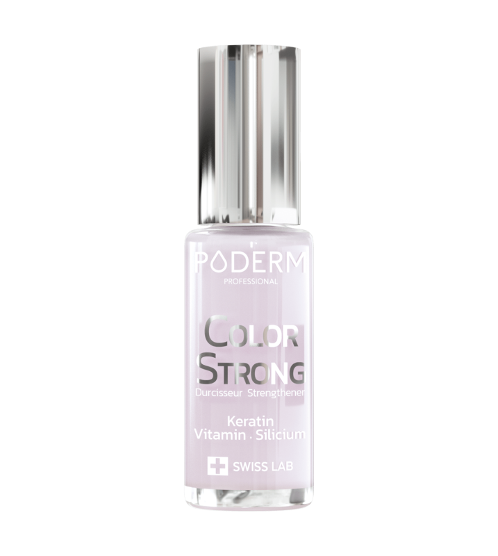 PODERM PFLEGELACK Nagelhärter Color Strong, 8 ml, Rouge Allure 253