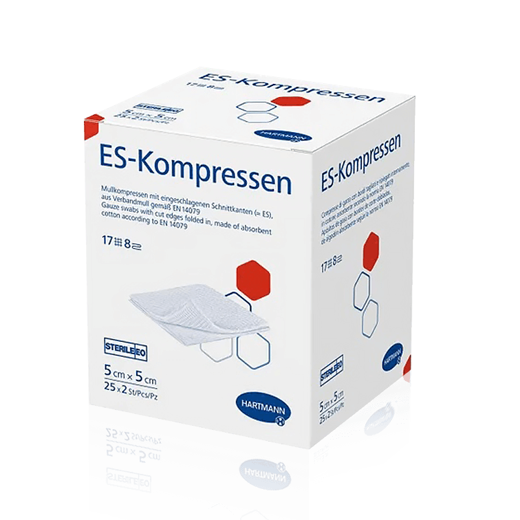 Hartmann ES-Kompressen, 5 x 5 cm, 25 x 2 Stück