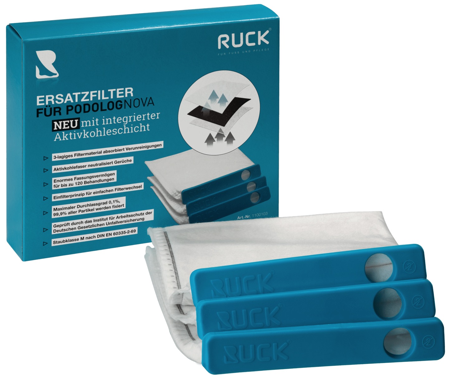 🔷 RUCK Ersatzfilter für PODOLOG NOVA 🔷 RUCK Ersatzfilter für PODOLOG NOVA