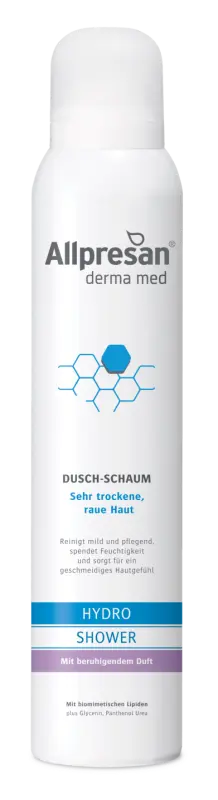 Allpresan Derma med Dusch-Schaum HYDRO SHOWER mit beruhigendem Duft, 200 ml