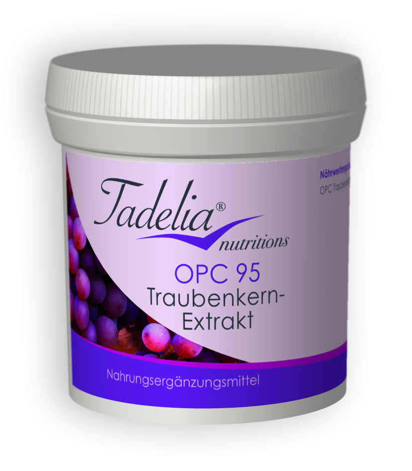 Tadelia® OPC 95 Traubenkern-Extrakt - 60 vegane Kapseln | 26,7 g Tadelia® OPC 95 Traubenkern-Extrakt - 60 vegane Kapseln | 26,7 g