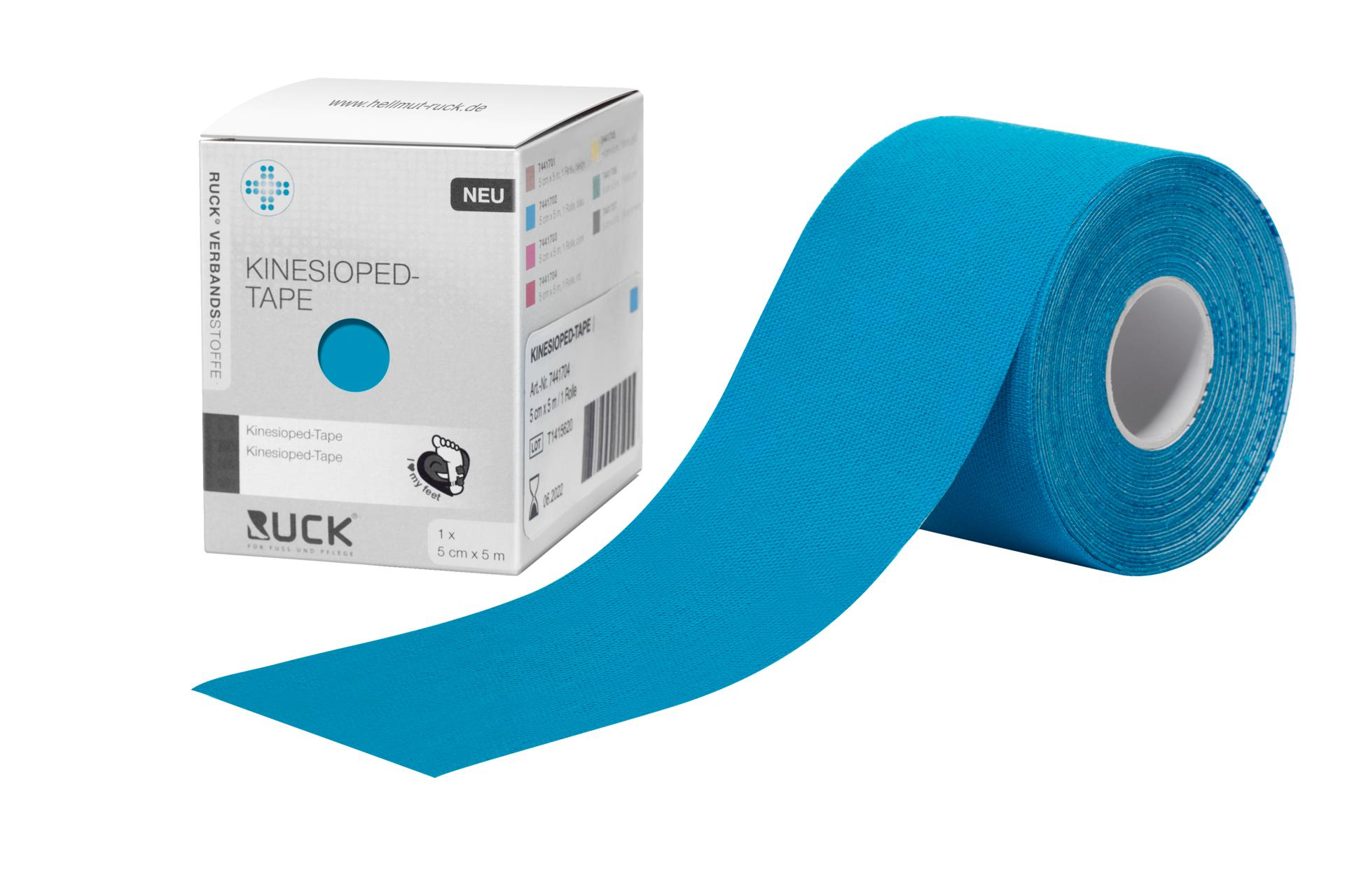 KINESIOPED-Tape 5 cm x 5 m, 1 Rolle blau KINESIOPED-Tape 5 cm x 5 m, 1 Rolle blau