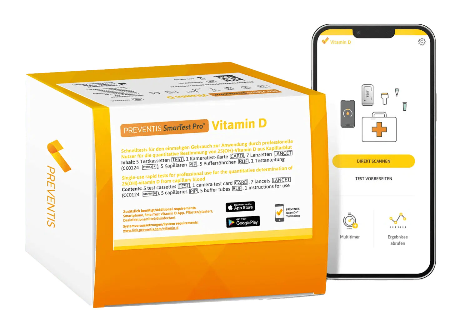 PREVENTIS SmarTest Vitamin D 5 Schnelltests