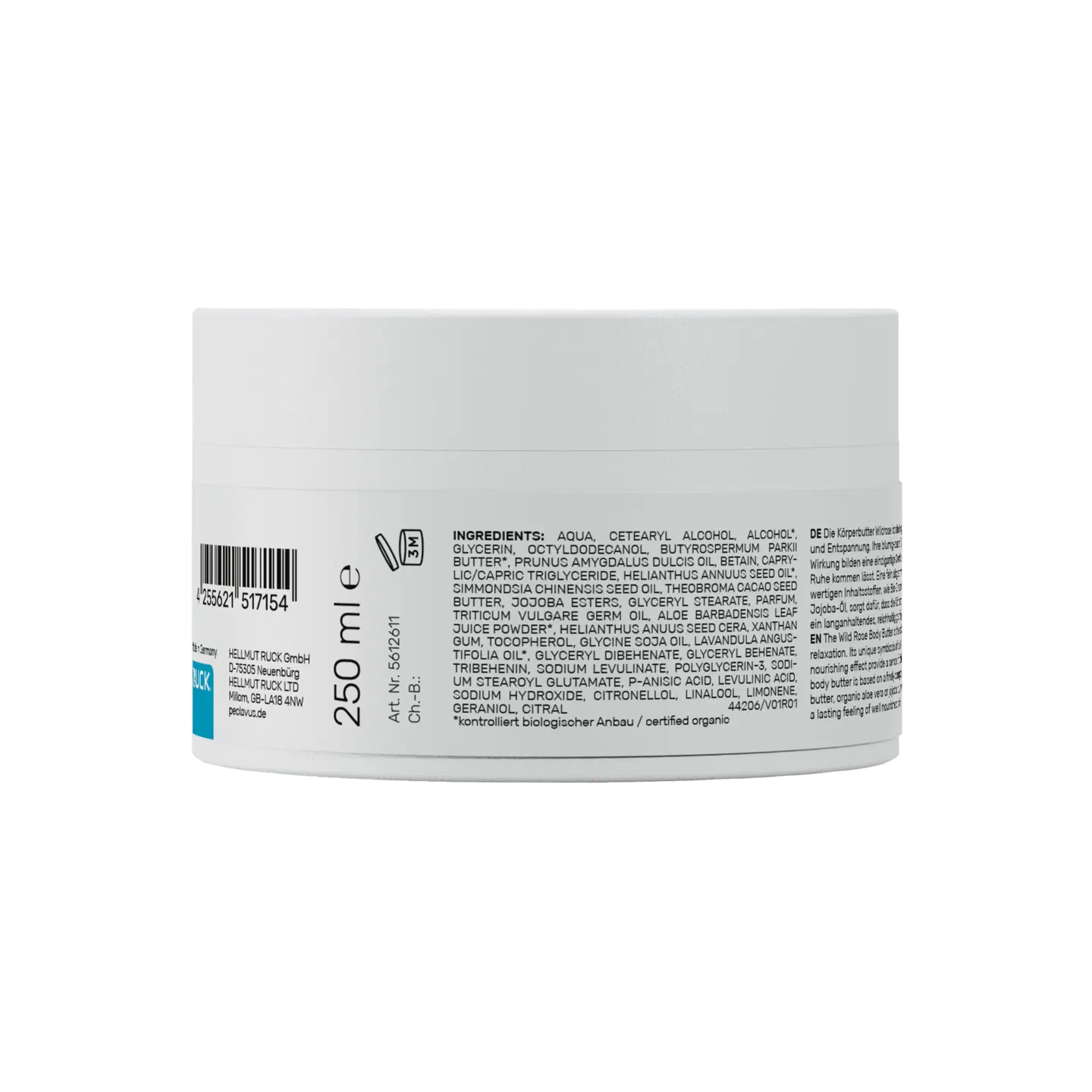 PECLAVUS Körperbutter Wildrose 250 ml | Ruhe finden