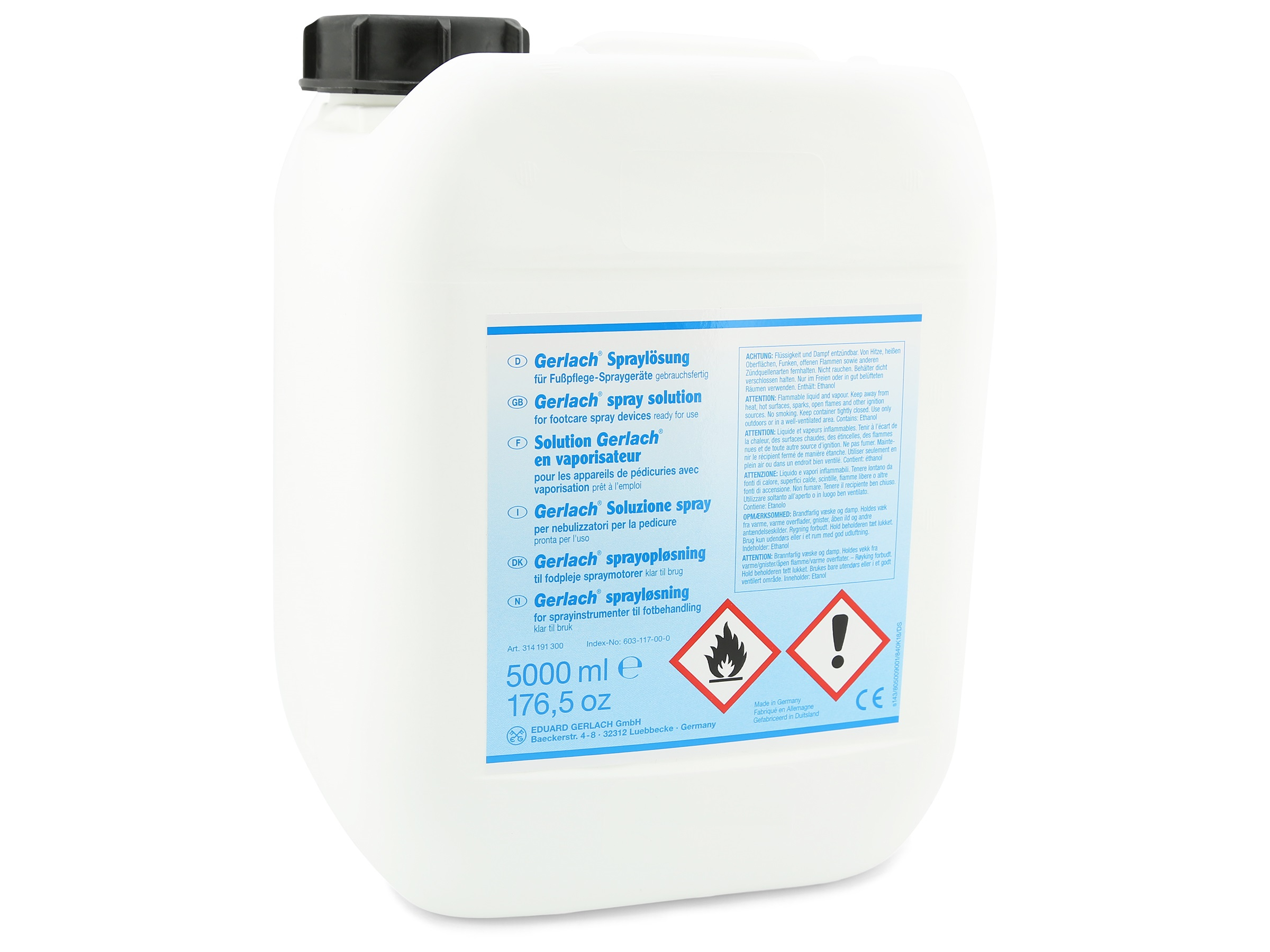 GERLACH Spraylösung für Fußpflege-Spraygeräte | 5 Liter GERLACH Spraylösung für Fußpflege-Spraygeräte | 5 Liter