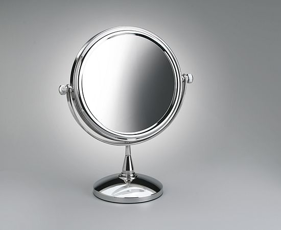 Standspiegel chrom, 10-fache Vergrößerung Standspiegel chrom, 10-fache Vergrößerung