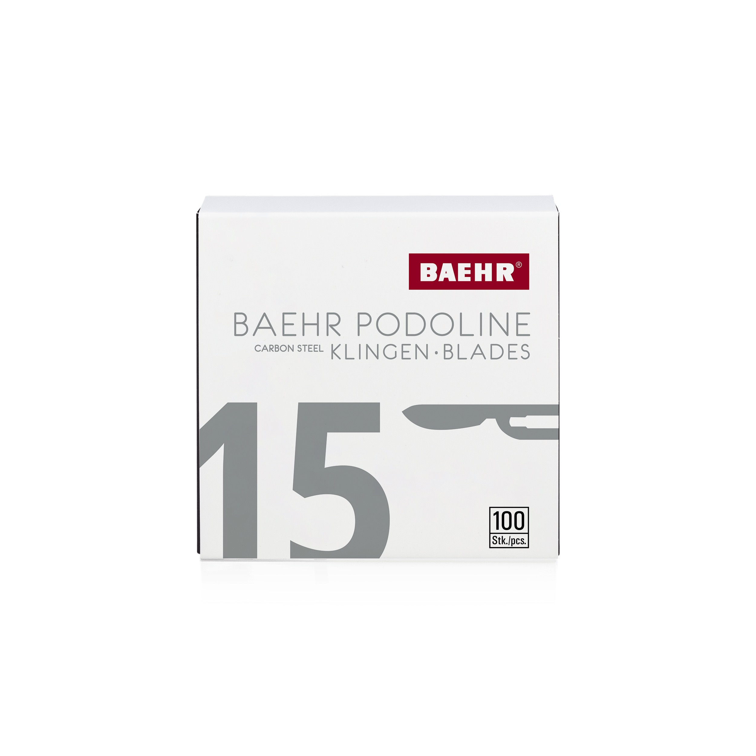 BAEHR Podoline Skalpellklingen 100 Stück | Figur 15 BAEHR Podoline Skalpellklingen 100 Stück | Figur 15