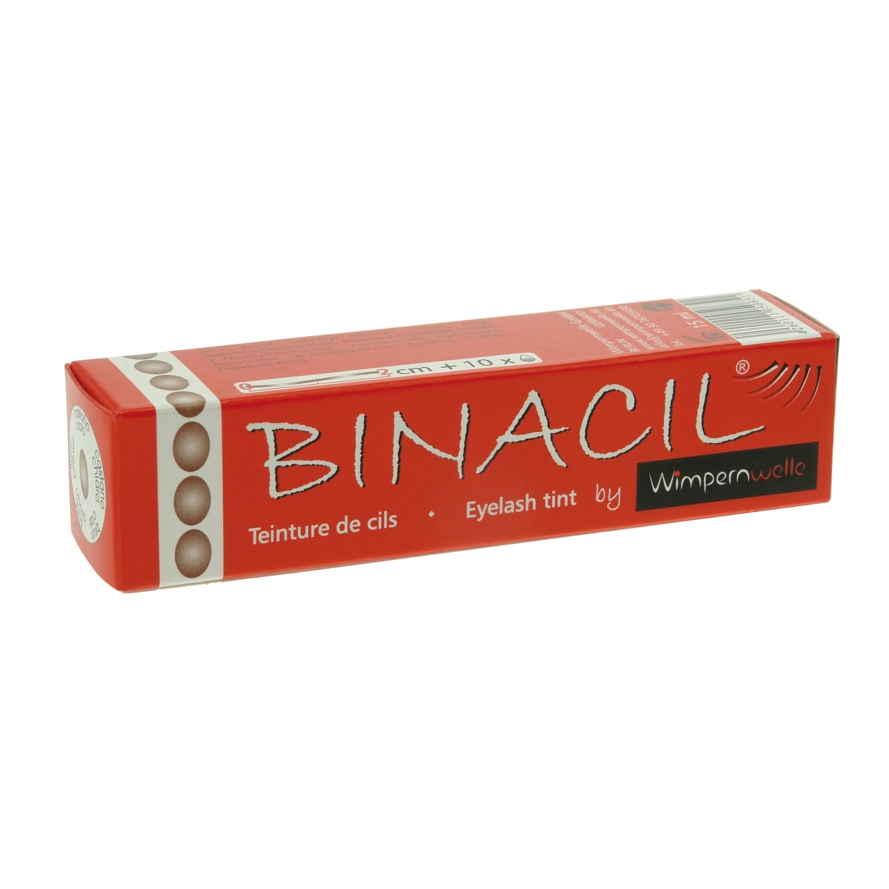 Wimpernwelle BINACIL Augenbrauen- und Wimpernfarbe, lichtbraun, 15g Wimpernwelle BINACIL Augenbrauen- und Wimpernfarbe, lichtbraun, 15g