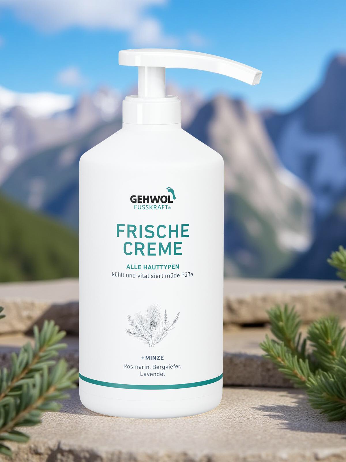 GEHWOL FUSSKRAFT Frische Creme 0,5 l