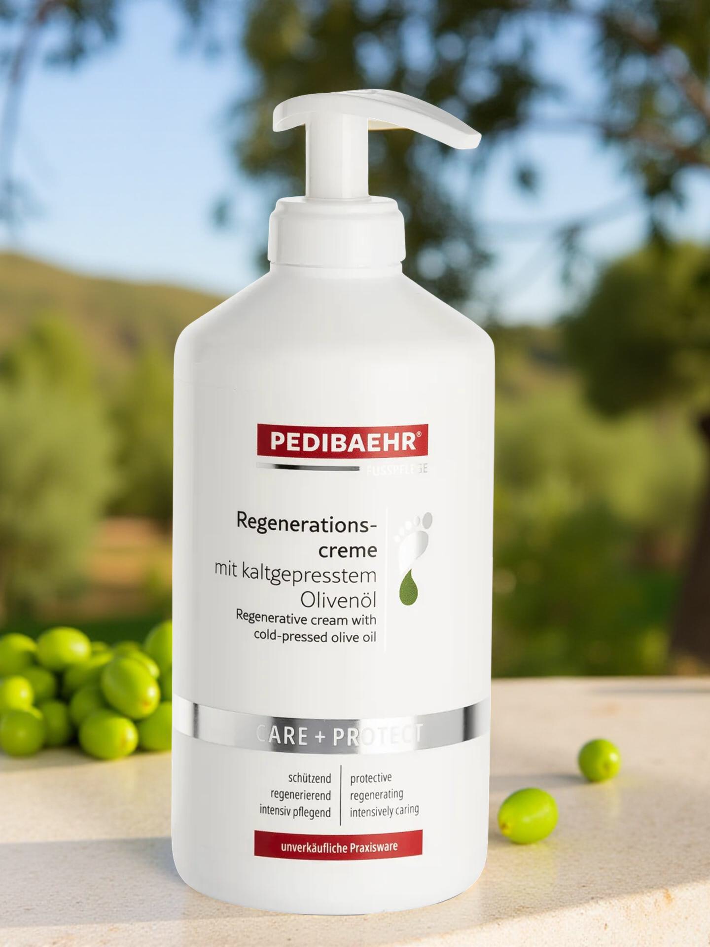 PEDIBAEHR Regenerationscreme mit Olivenöl 500 ml