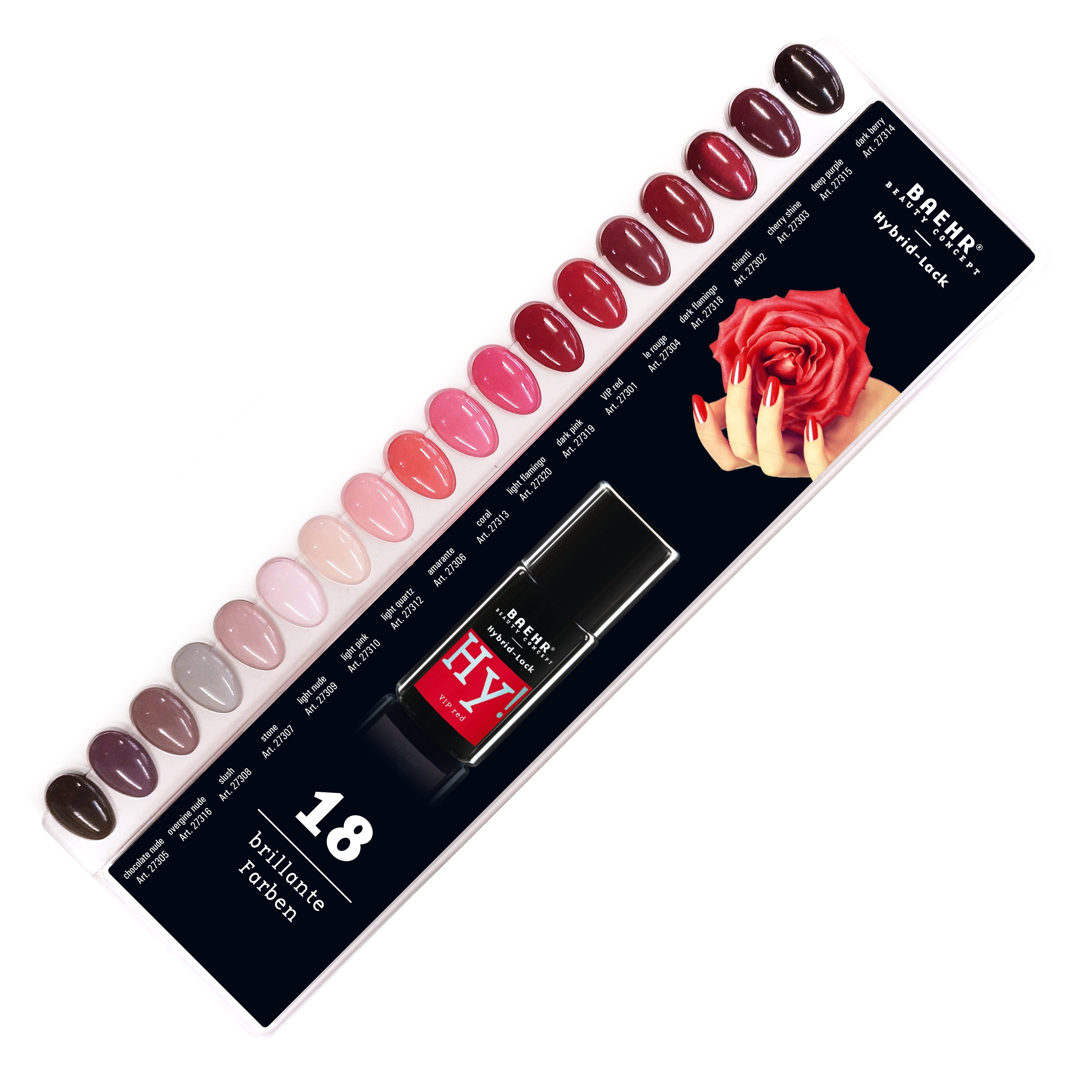 BAEHR BEAUTY CONCEPT - NAILS Hy! Color-Chart 18 Farben