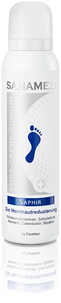 Sanamed Fuß-Creme-Schaum "Saphir" - 150 ml