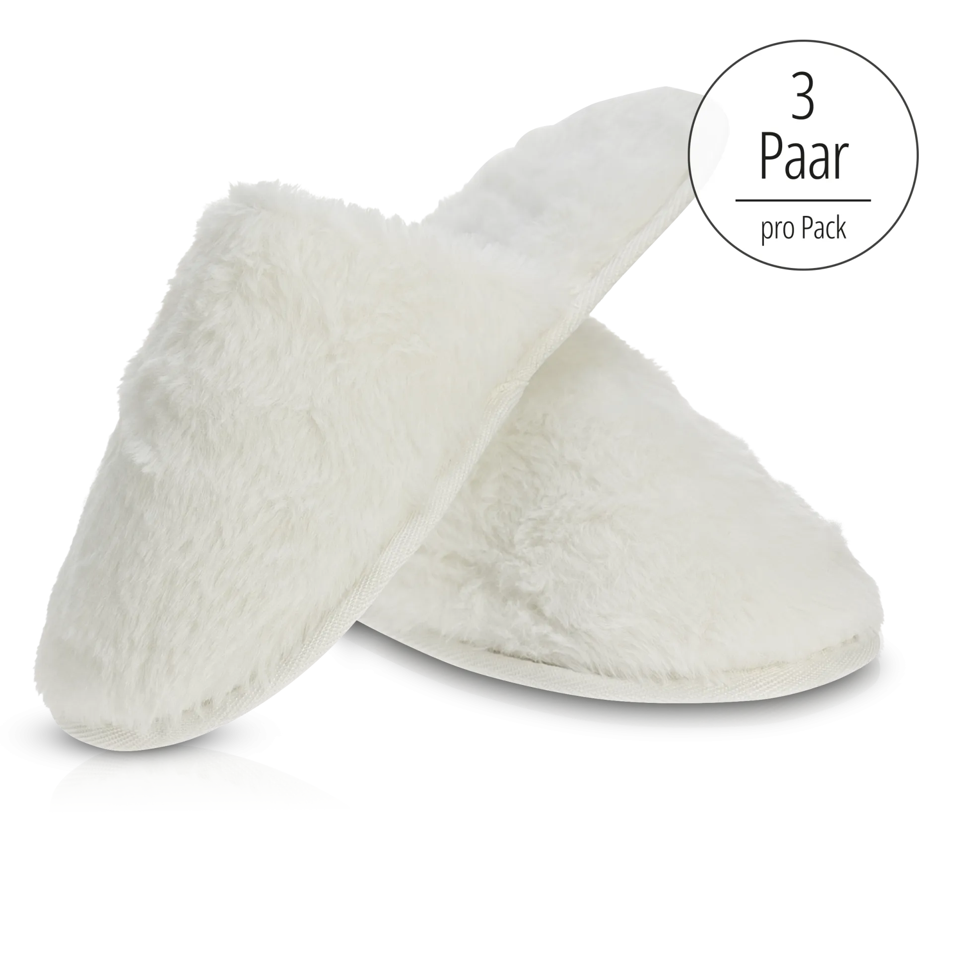 BAEHR Fuzzy Slippers Weihnachten 2026, 1 Pack (3 Paar)