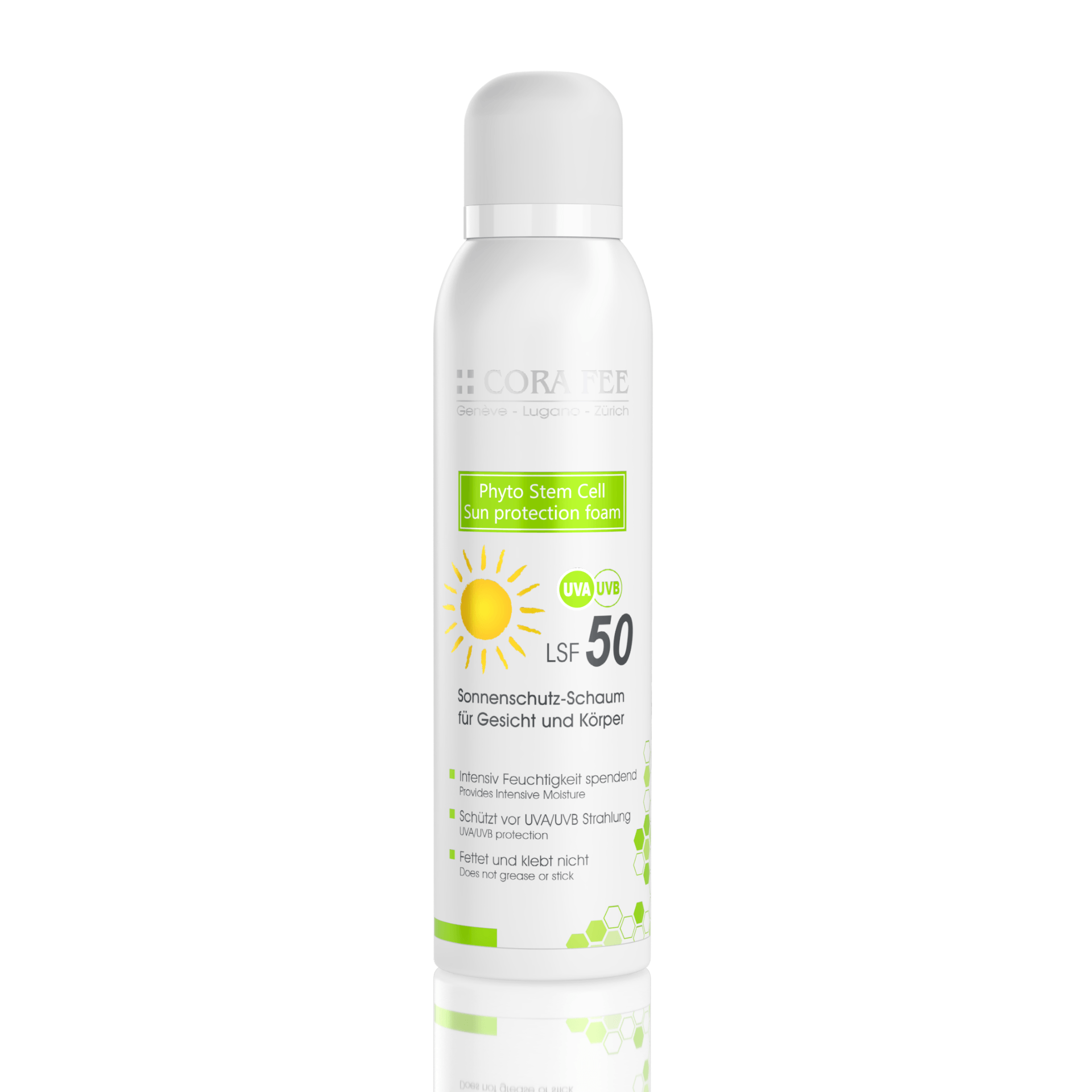 Cora Fee Phyto Stem Cell Sun Protection Foam LSF 50 | 150 ml