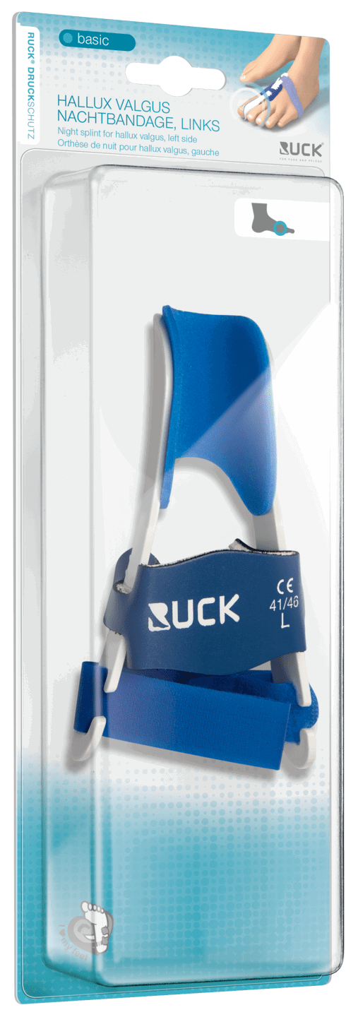 RUCK DRUCKSCHUTZ basic Hallux Valgus Nachtbandage | links Gr. 41-46