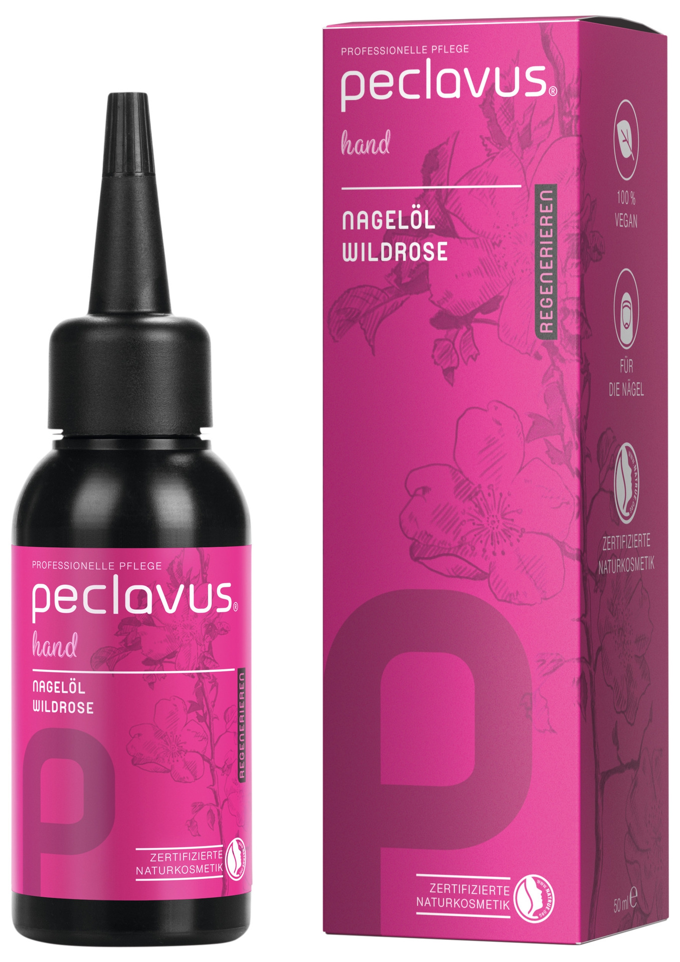 PECLAVUS Nagelöl Wildrose 50 ml | Regenerieren