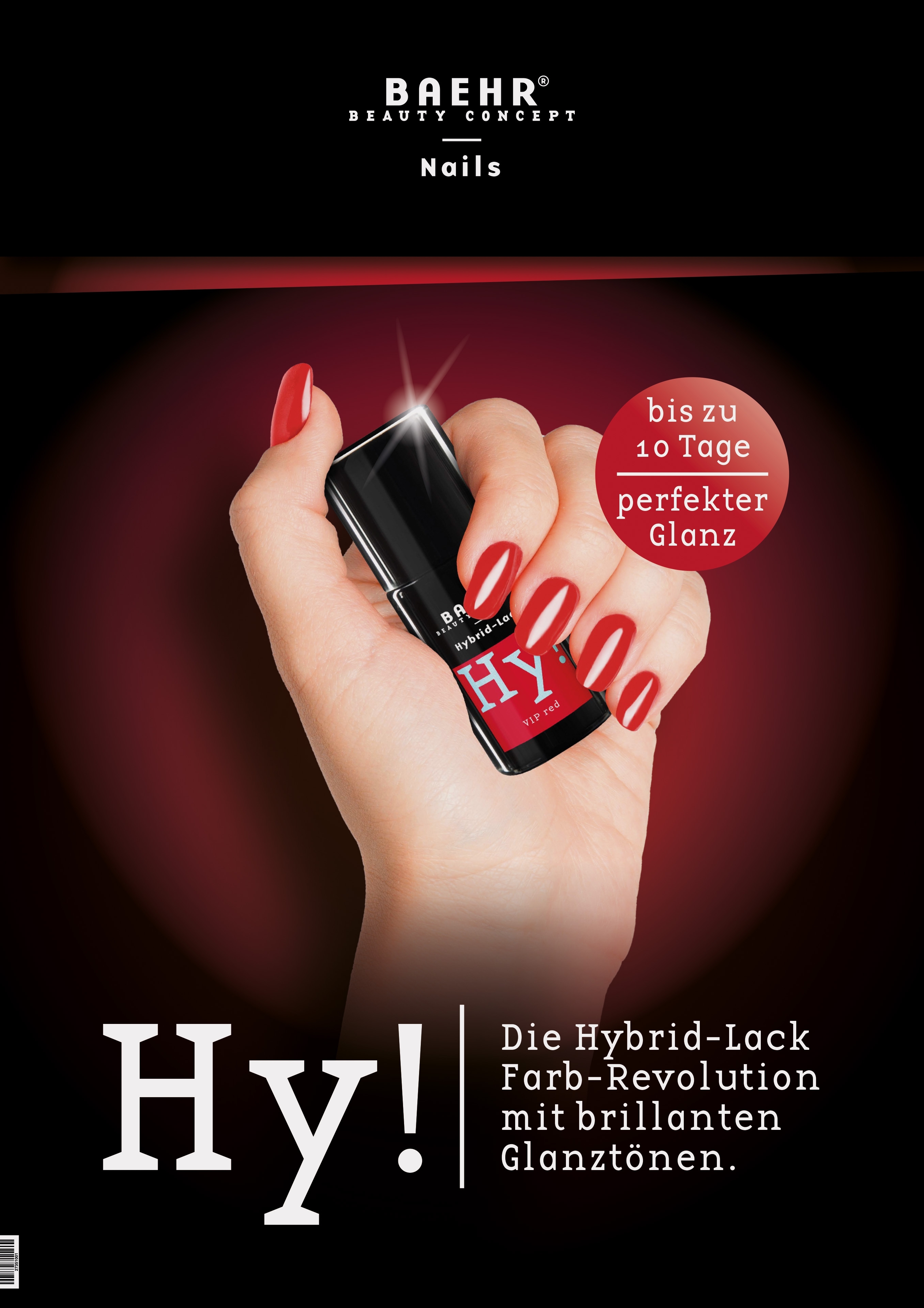 BAEHR BEAUTY CONCEPT - NAILS Softposter Hy! Hybrid Lack Klemmleisten BAEHR BEAUTY CONCEPT - NAILS Softposter Hy! Hybrid Lack Klemmleisten