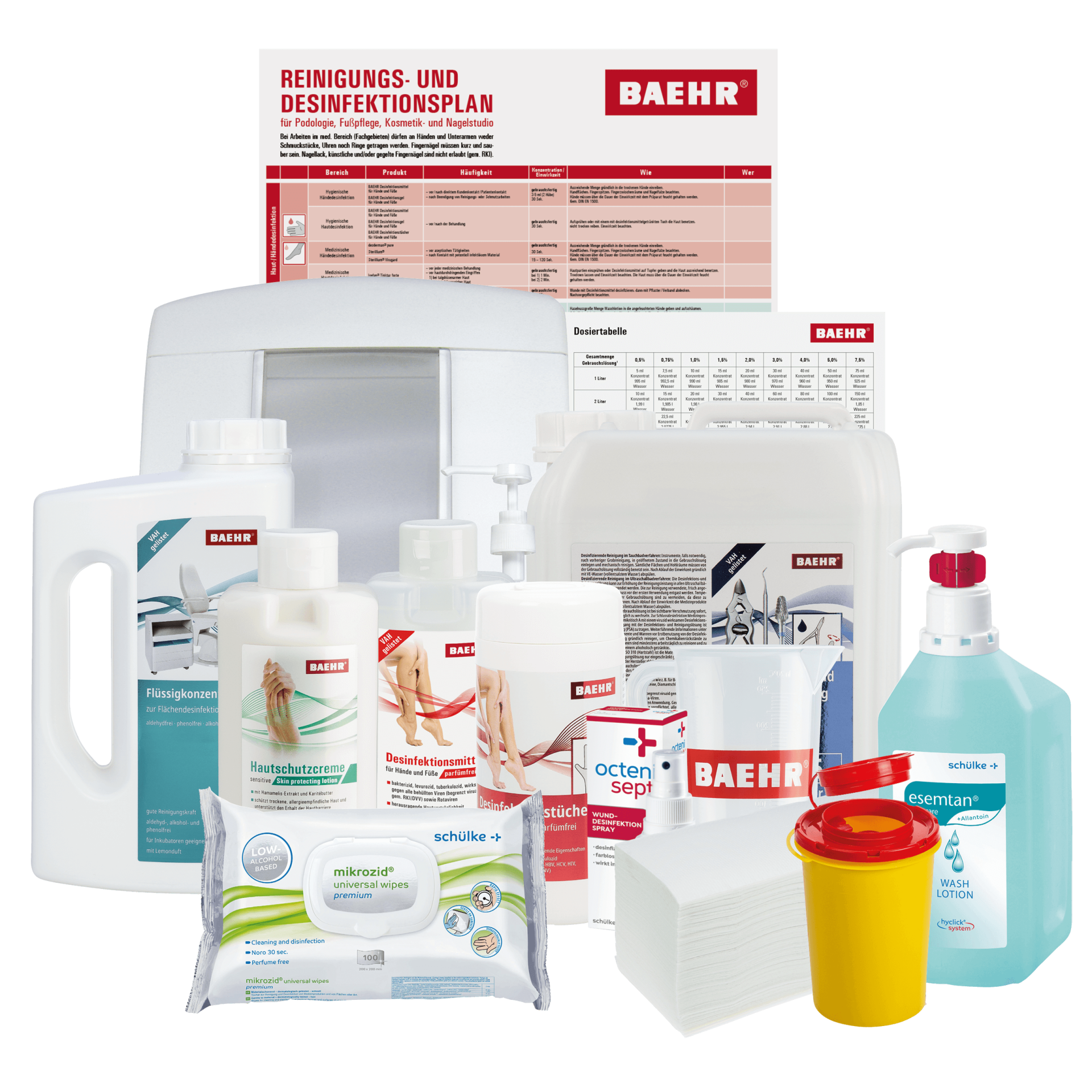 Starter-Set BAEHR Hygiene II, Praxis/Studio