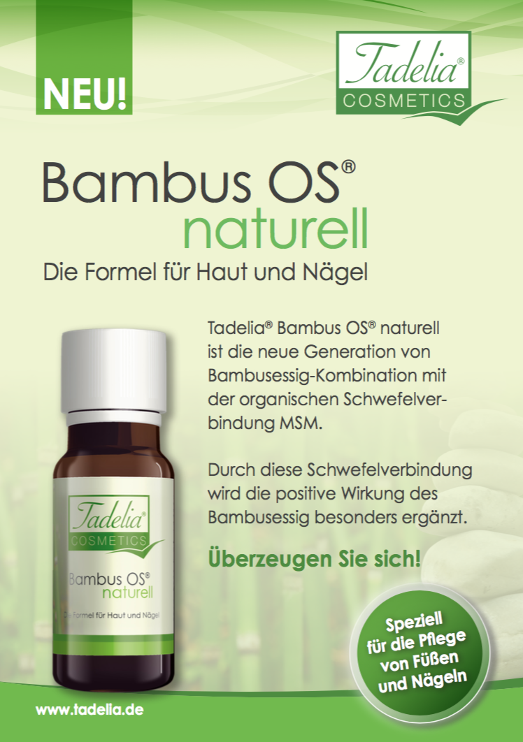 Tadelia® Bambus OS naturell - Bambusessig Bambuskonzentrat 30 ml