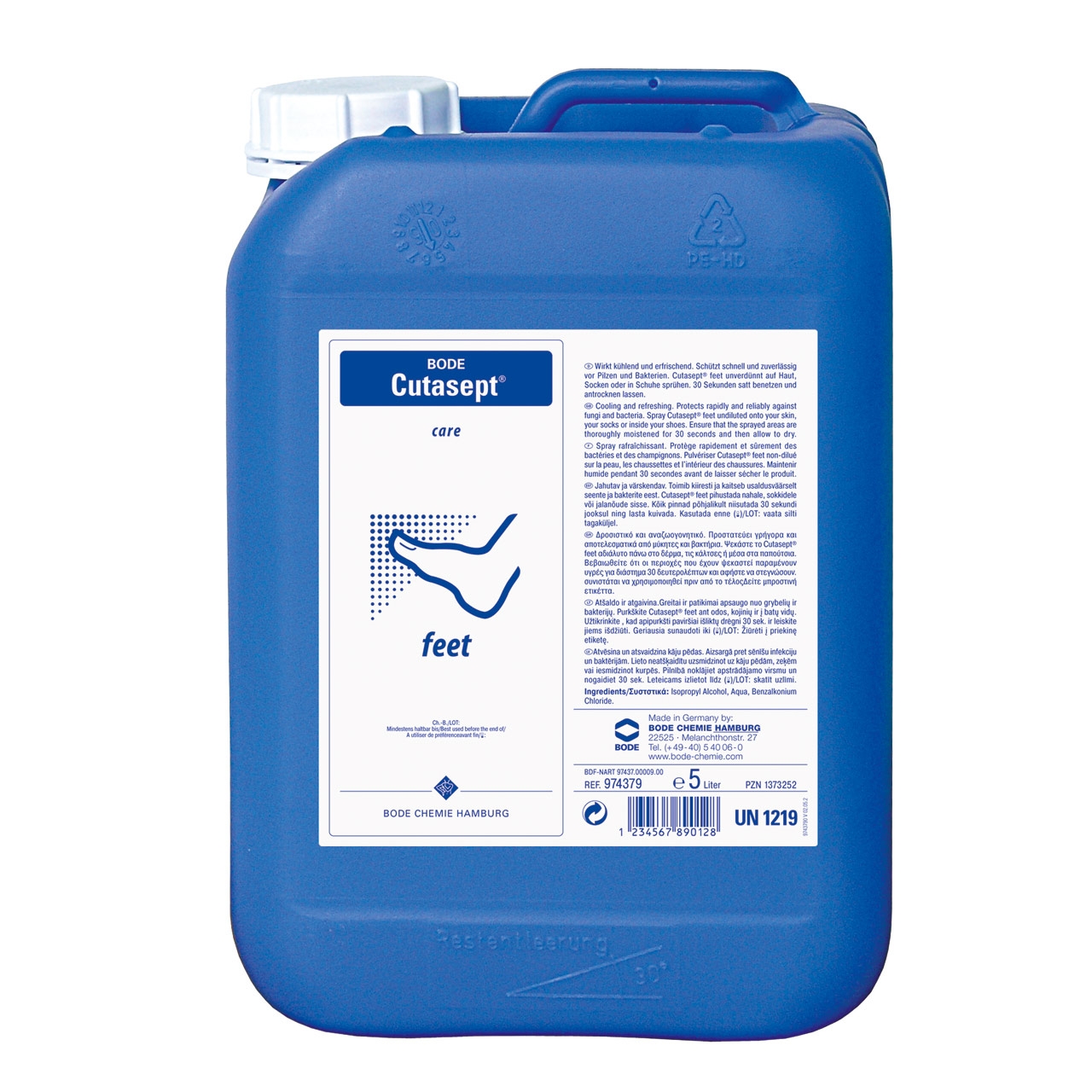 Bode Cutasept feet Fußspray | 5 Liter Bode Cutasept feet Fußspray | 5 Liter