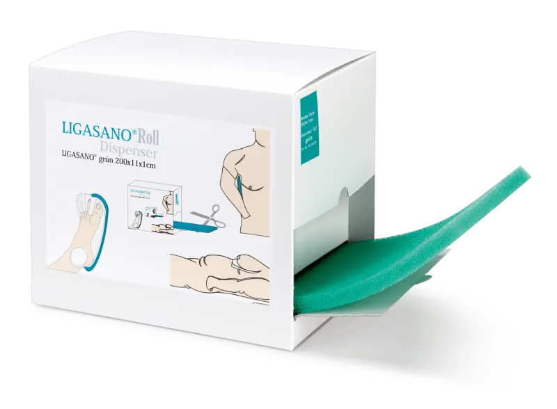 Ligasano Roll Spenderbox unsteril L/B/H 200/11/1 cm   Ligasano Roll Spenderbox unsteril L/B/H 200/11/1 cm