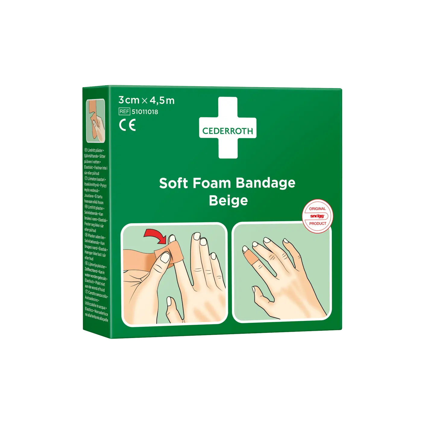 Snögg SOFT Foam Bandage Beige 4,5 m x 6 cm