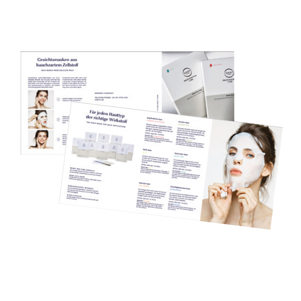 IONTO-COMED Professional Care Flyer für Sheet Face Mask 