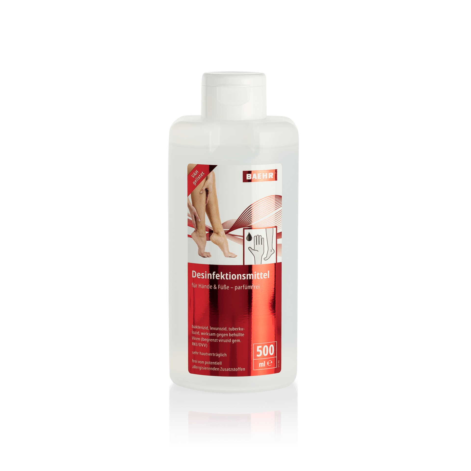 BAEHR Desinfektionsmittel für Hände und Füße 500 ml BAEHR Desinfektionsmittel für Hände und Füße 500 ml
