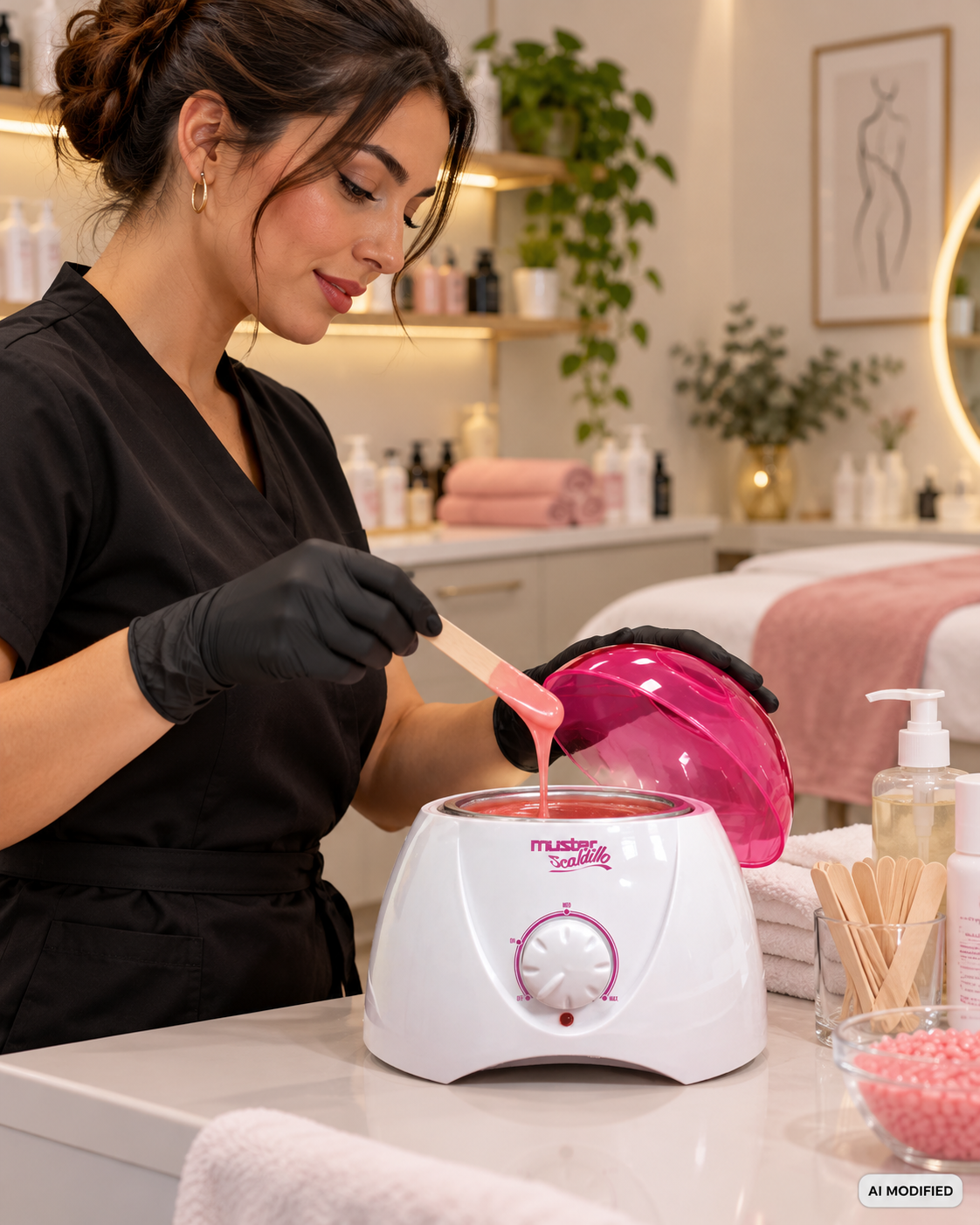 Wachserhitzer PROFESSIONAL mit Temperaturregelung für 400 ml Dosen