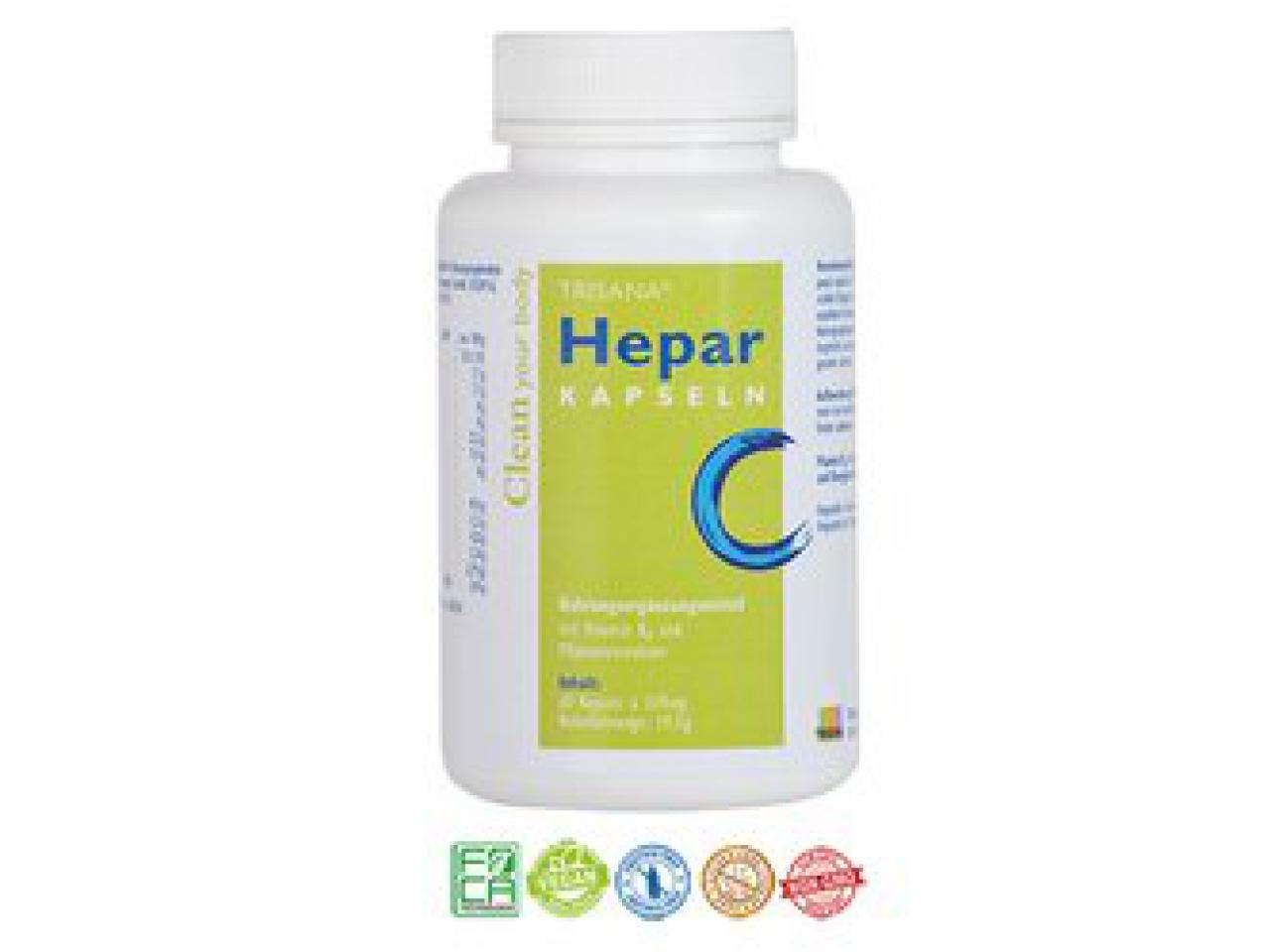TRISANA Hepar | Leber Kapseln | 60 Kaps. | 35,5 g MHD: 10/21 TRISANA Hepar | Leber Kapseln | 60 Kaps. | 35,5 g MHD: 10/21