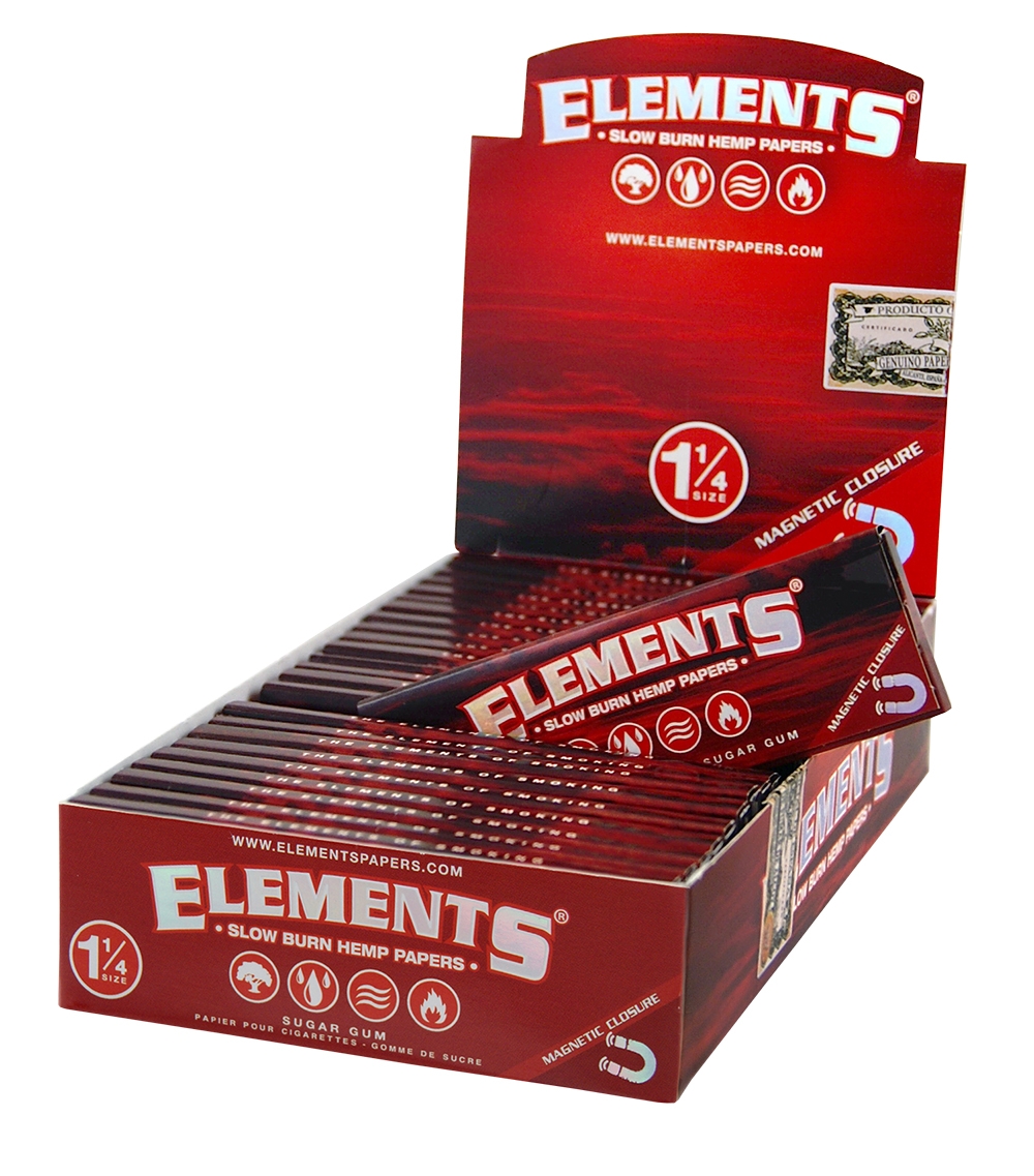 Elements Papers I Red 1 ¼, 25 x 50 Papers BOX Elements Papers I Red 1 ¼, 25 x 50 Papers BOX