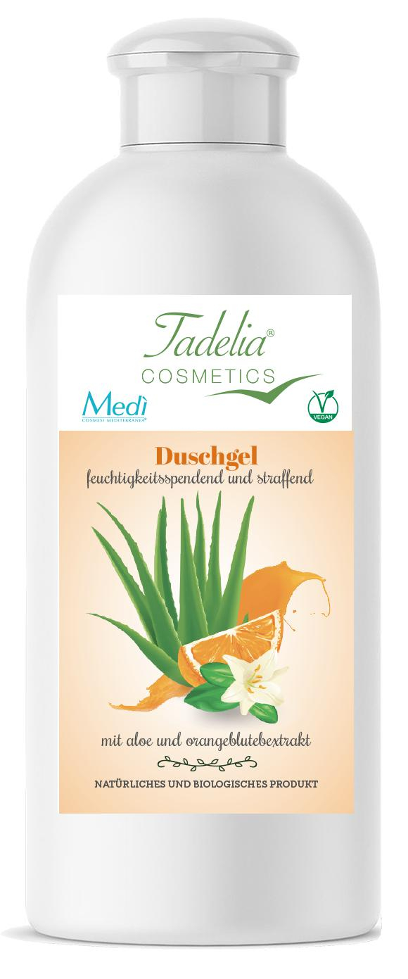 Tadelia® Duschgel mit Aloe und Orangenblutextrakt 200 ml | Vegan Tadelia® Duschgel mit Aloe und Orangenblutextrakt 200 ml | Vegan