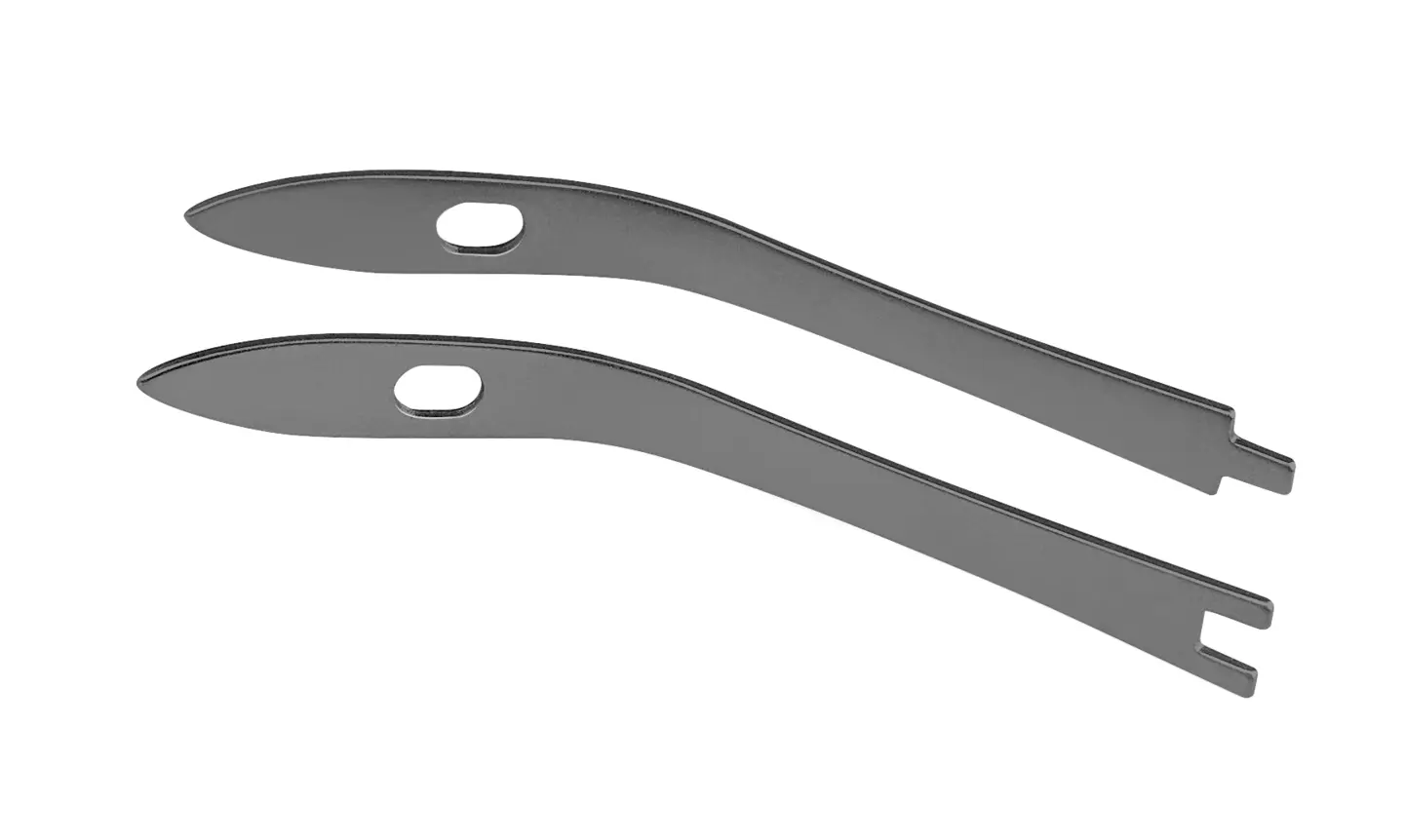 RUCK INSTRUMENTE Federnpaar aus Edelstahl inkl. Schrauben, Trapez Kopfschneider  RUCK INSTRUMENTE Federnpaar aus Edelstahl inkl. Schrauben, Trapez Kopfschneider
