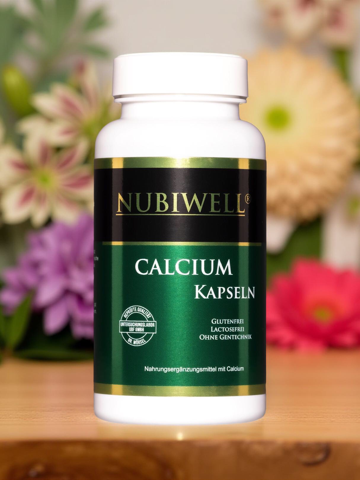 Nubiwell Calcium 90 Kapseln á 650 mg = 58,5 g Nubiwell Calcium 90 Kapseln á 650 mg = 58,5 g