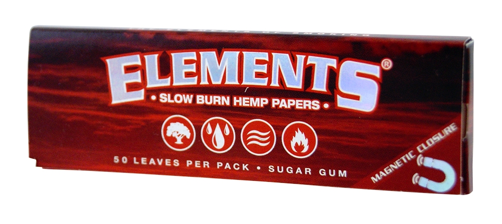 Elements Papers I Red 1 ¼, 25 x 50 Papers BOX
