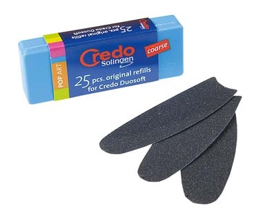 CREDO Duosoft Ersatzreibeflächen Grob 25 Stück CREDO Duosoft Ersatzreibeflächen Grob 25 Stück