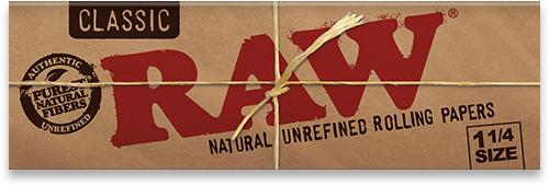 50 Blätter pro Packung RAW papers | Classic 1¼ Size | 50 Blättchen