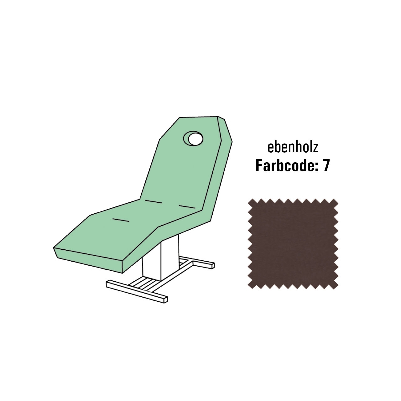 BAEHR Liegenbezug SPA UNIVERSAL ebenholz L: bis 220cm ; B: bis 100cm
