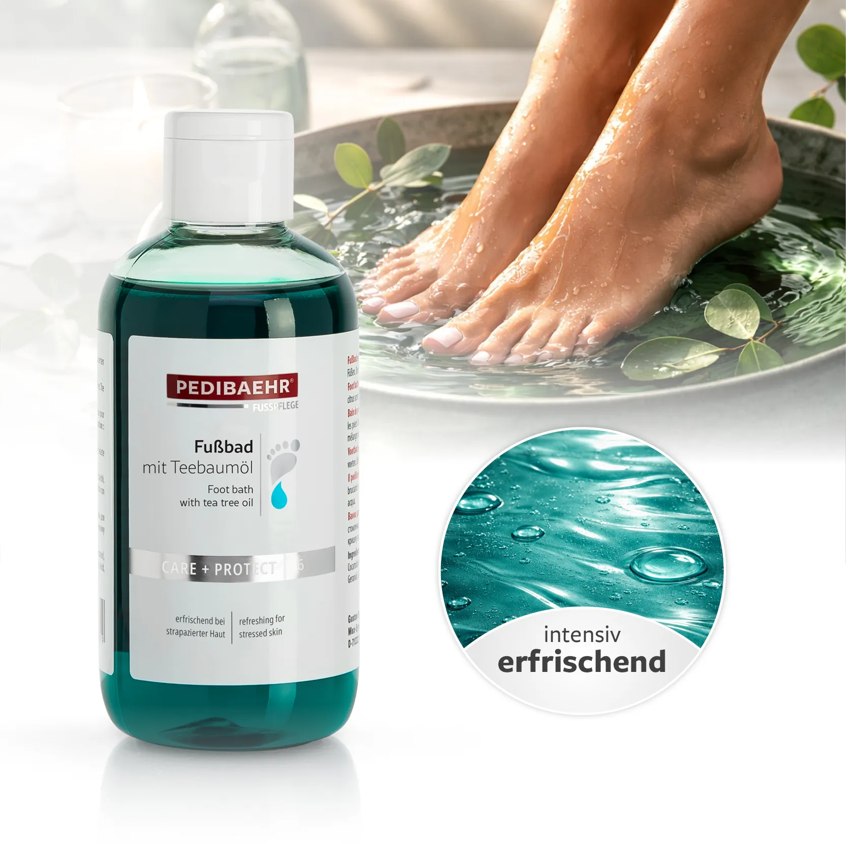 PEDIBAEHR Fußbad mit Teebaumöl 200 ml