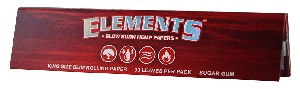Elements Papers I Red King Size Slim, 50 x 33 Papers BOX