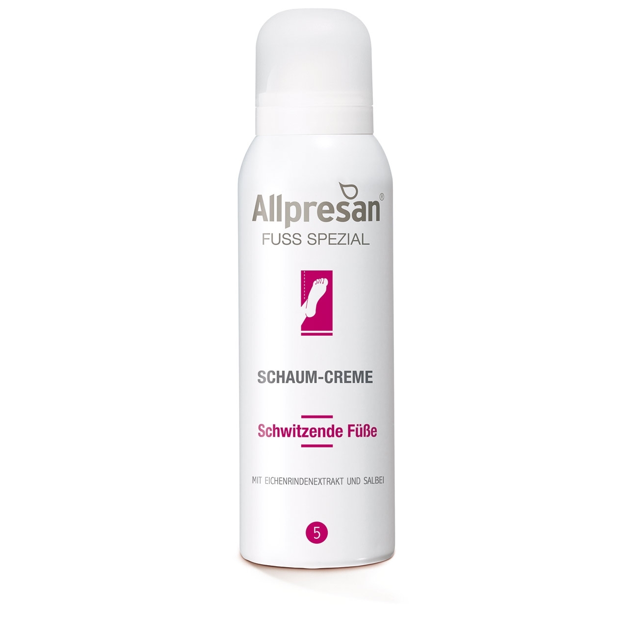 Allpresan Fuß Spezial Schaum-Creme 5, schwitzende Füße, 125 ml Allpresan Fuß Spezial Schaum-Creme 5, schwitzende Füße, 125 ml