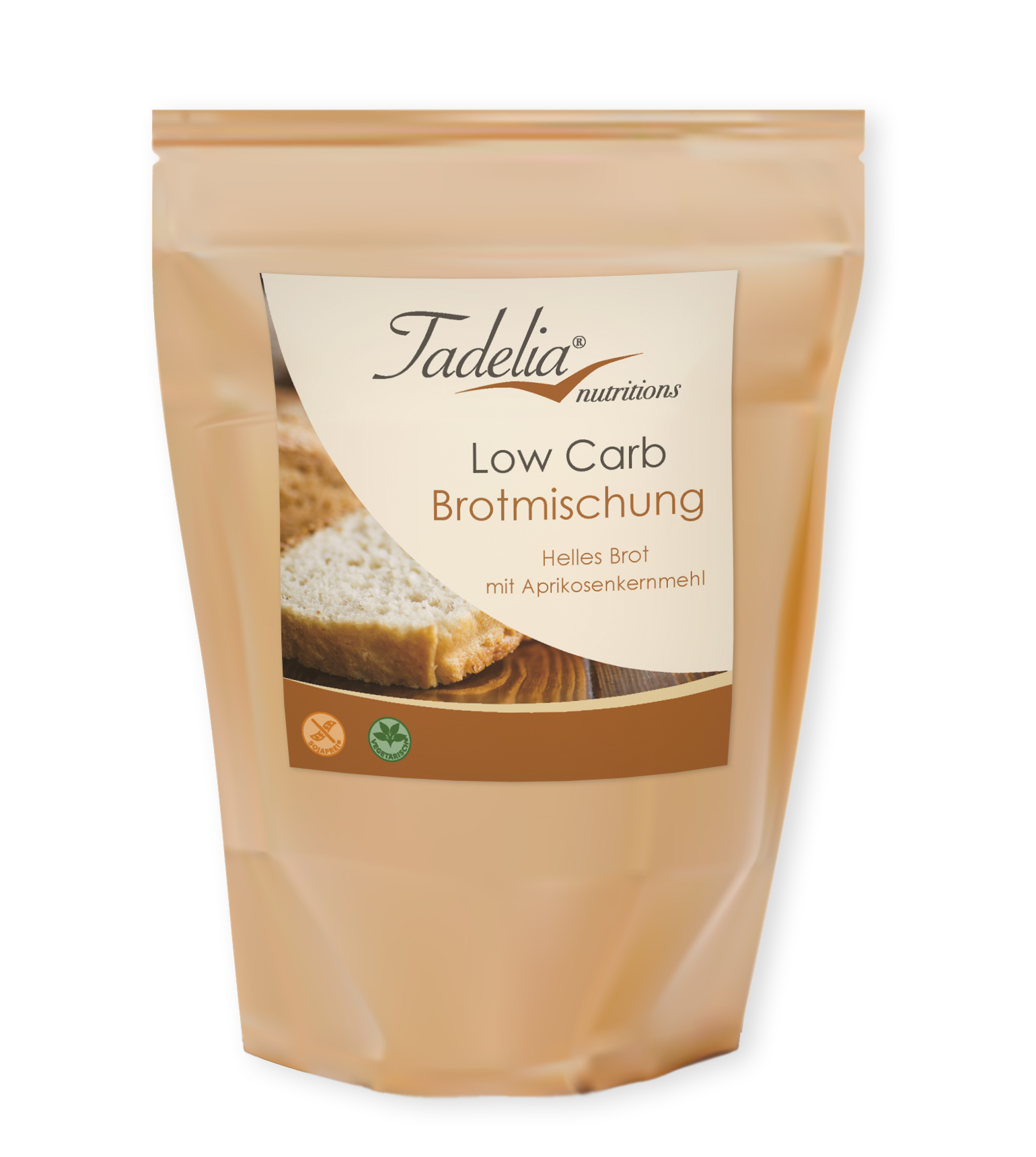 Tadelia® Low Carb Brotmischung Helles Brot mit Aprikosenkernmehl 250g | HCG Stoffwechselkur