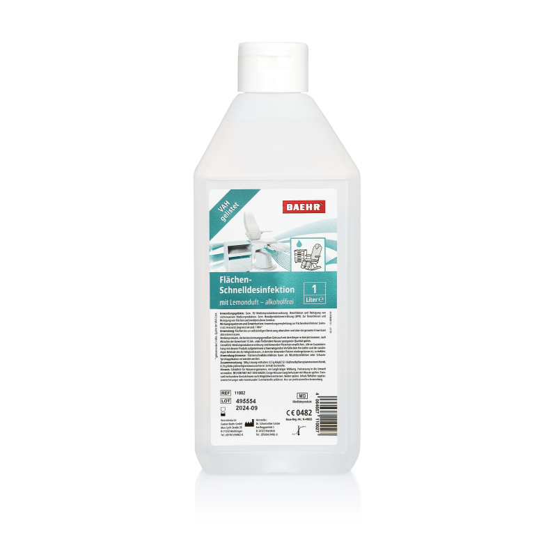 BAEHR Flächen-Schnelldesinfektion, 1000 ml  BAEHR Flächen-Schnelldesinfektion, 1000 ml
