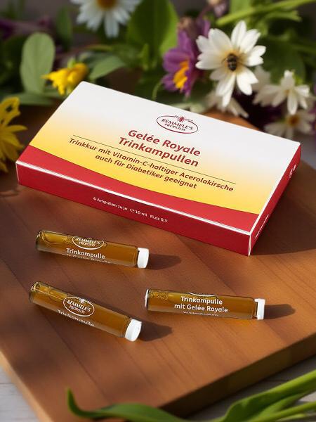 🐝 REMMELE' s PROPOLIS Gelée Royale Trinkampullen 6 Amp. á 10 ml