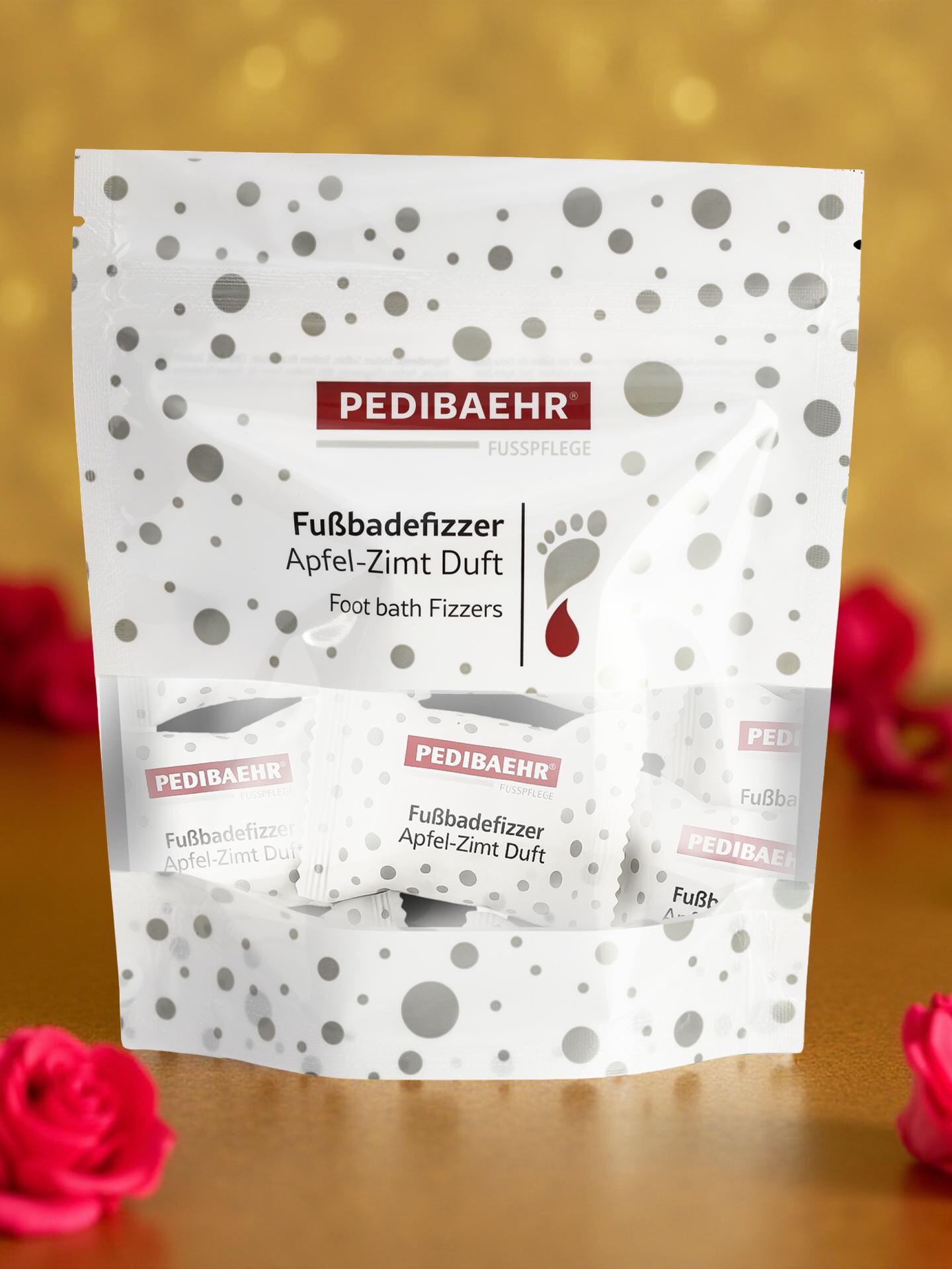 Fußbadefizzer Apfel-Zimt Duft 10 Stück à 25 g