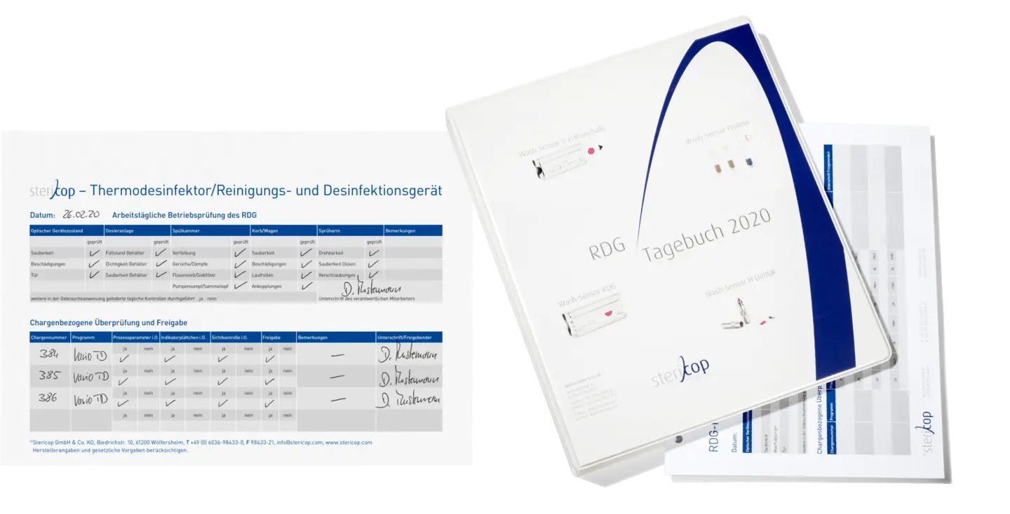 SteriCop Ergänzungspack Formblätter für RDG-Tagebuch 125 Stück SteriCop Ergänzungspack Formblätter für RDG-Tagebuch 125 Stück