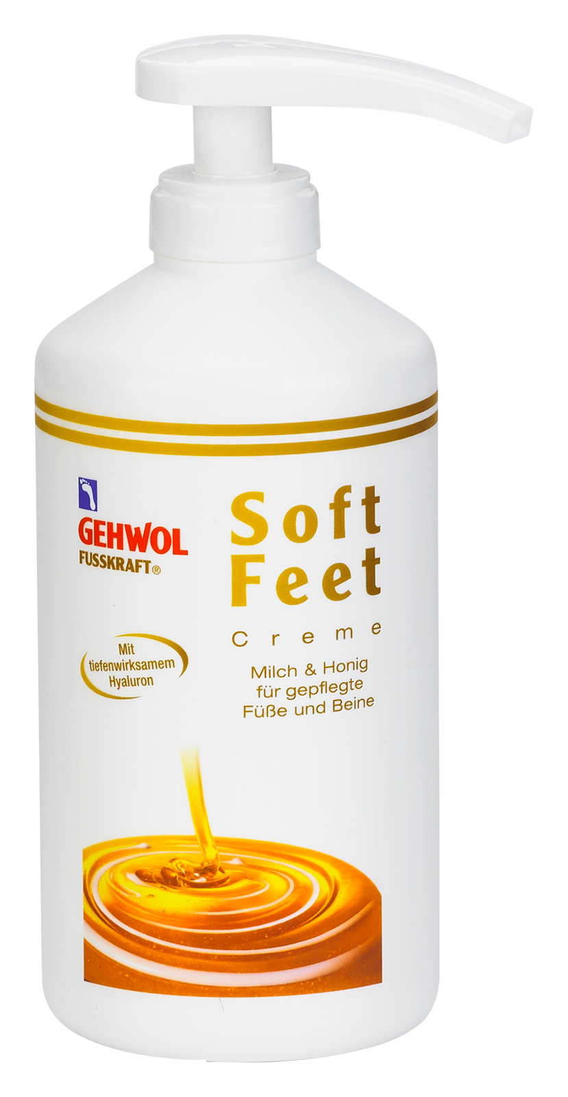 GEHWOL FUSSKRAFT Soft Feet Creme mit Milch & Honig 500 ml